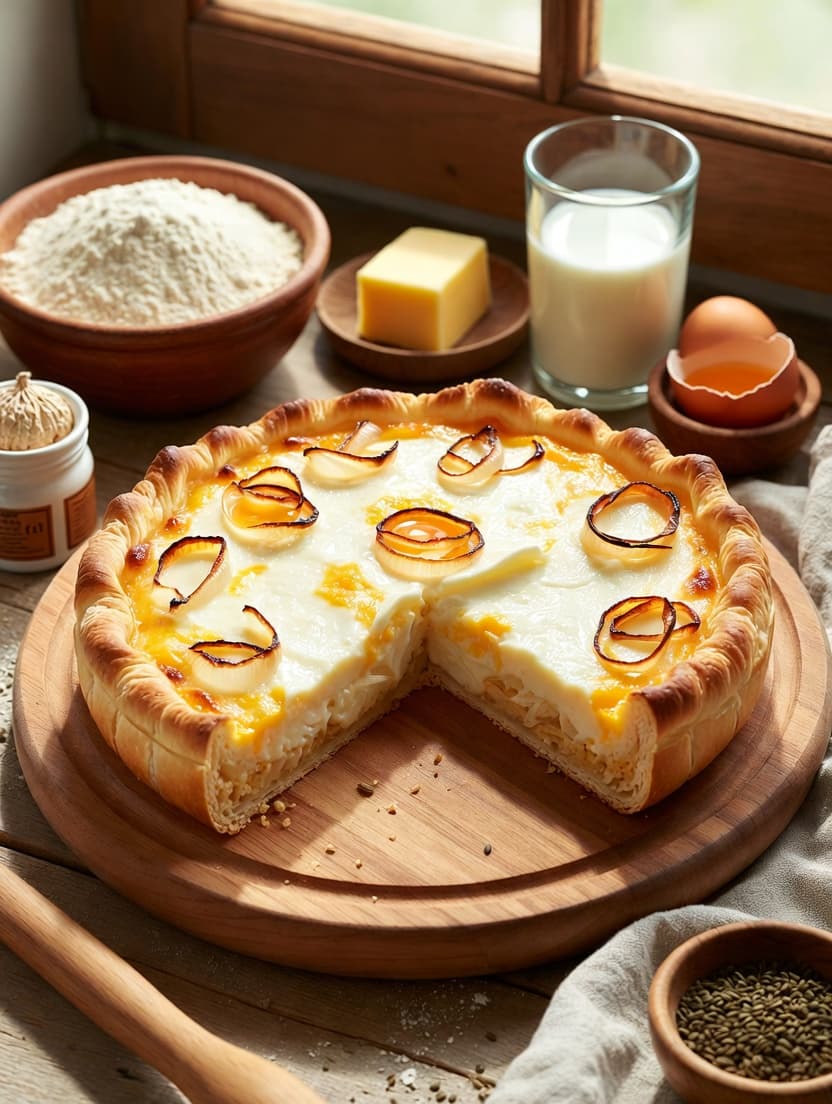 Vegetarischer Zwiebelkuchen
