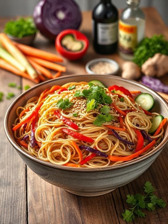 Erfrischender Asiatischer Nudelsalat mit Mie-Nudeln - Schritt 1