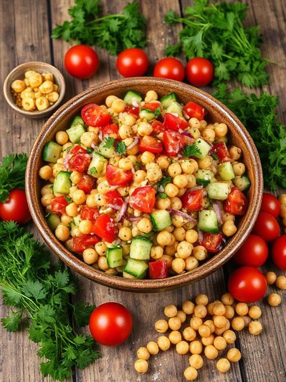 Bunter Kichererbsensalat mit mediterranem Flair - Schritt 6