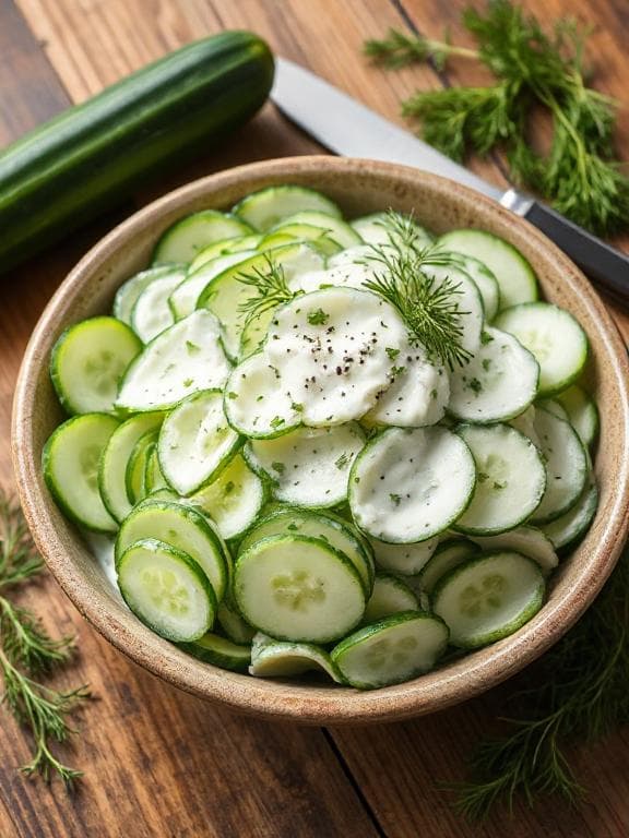 Cremiger Gurkensalat - Schritt 2
