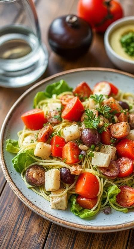 Authentischer Griechischer Bauernsalat (Horiatiki) - Vegetarisches Salate Rezept mit Salat, Griechisch | Zubereitungszeit 15 Minuten, bewertet mit 4.8 von 5 Sternen