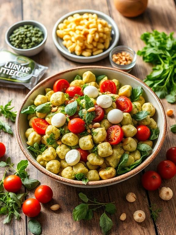Sommerlicher Gnocchi-Salat mit grünem Pesto - Schritt 3