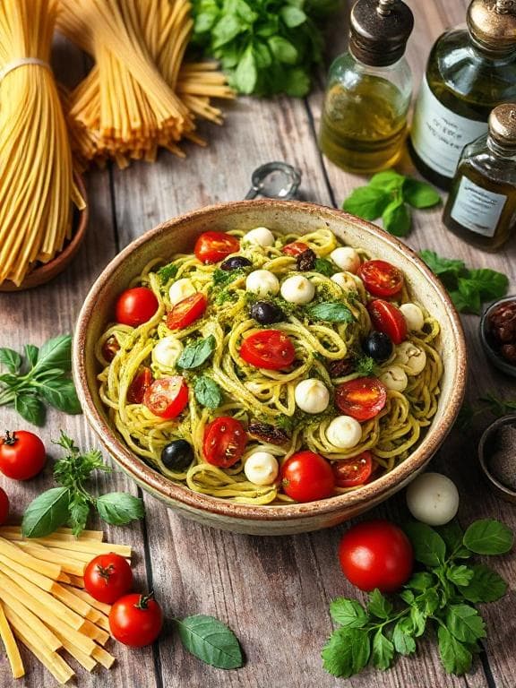 Einfacher Italienischer Nudelsalat mit Pesto - Schritt 6