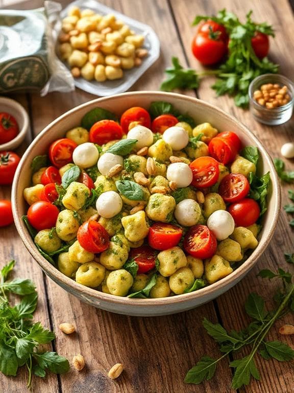 Sommerlicher Gnocchi-Salat mit grünem Pesto - Schritt 2
