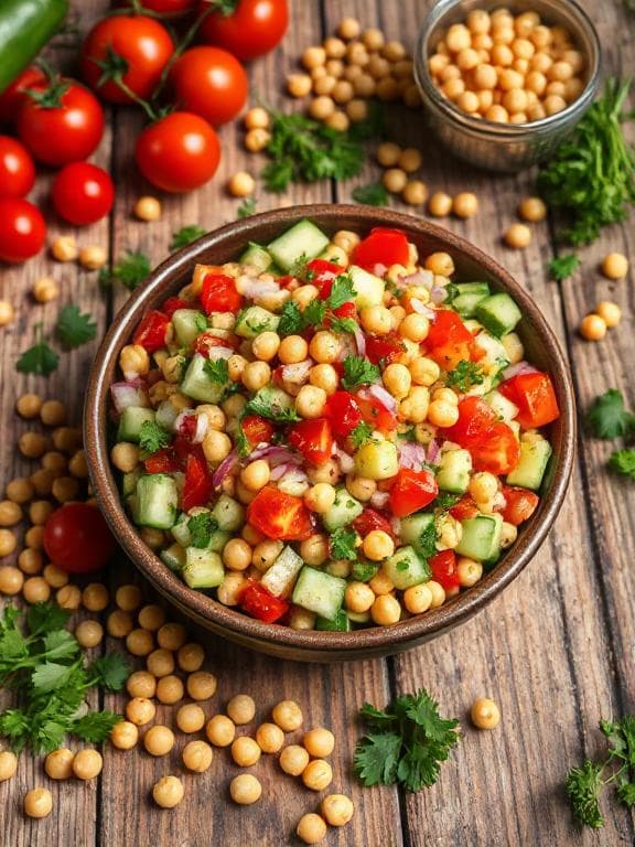 Bunter Kichererbsensalat mit mediterranem Flair - Schritt 3