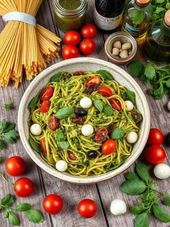 Einfacher Italienischer Nudelsalat mit Pesto - Schritt 3