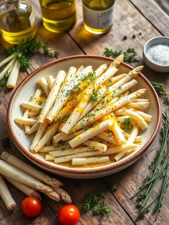 Einfacher Spargelsalat mit Vinaigrette - Schritt 4