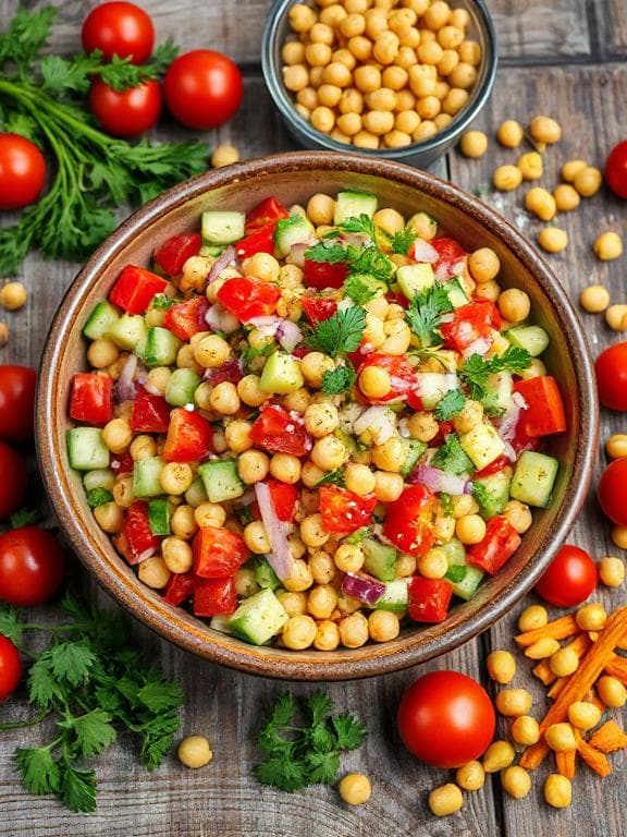 Bunter Kichererbsensalat mit mediterranem Flair - Schritt 2