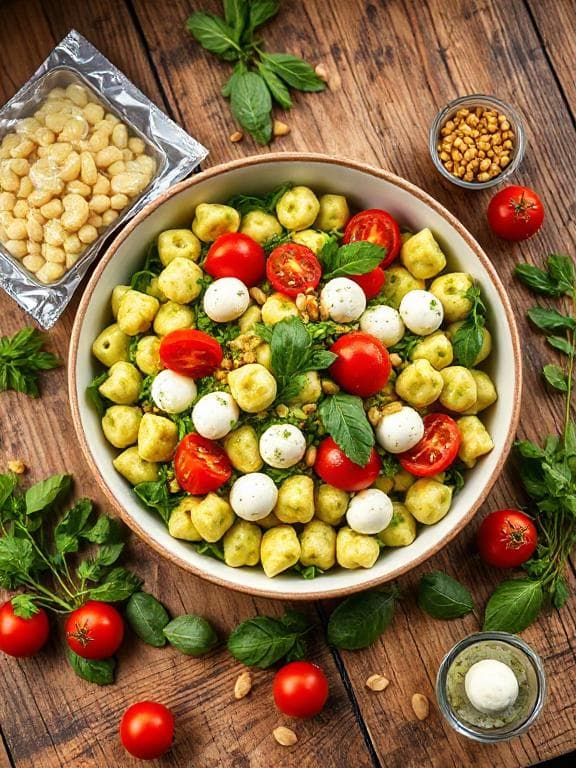 Sommerlicher Gnocchi-Salat mit grünem Pesto - Schritt 6