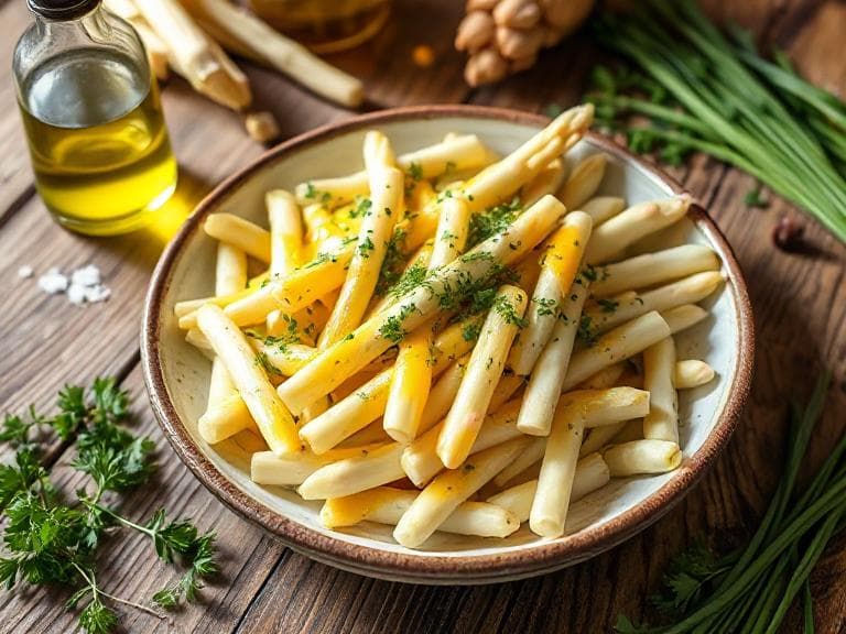Einfacher Spargelsalat mit Vinaigrette - Schritt 7