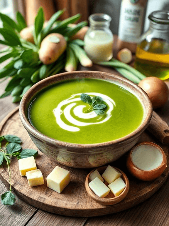Leuchtend Grüne Bärlauchcremesuppe - Schritt 2
