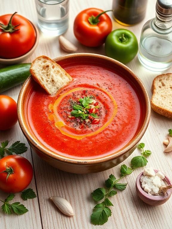 Erfrischende Gazpacho – Spanische kalte Suppe - Schritt 6