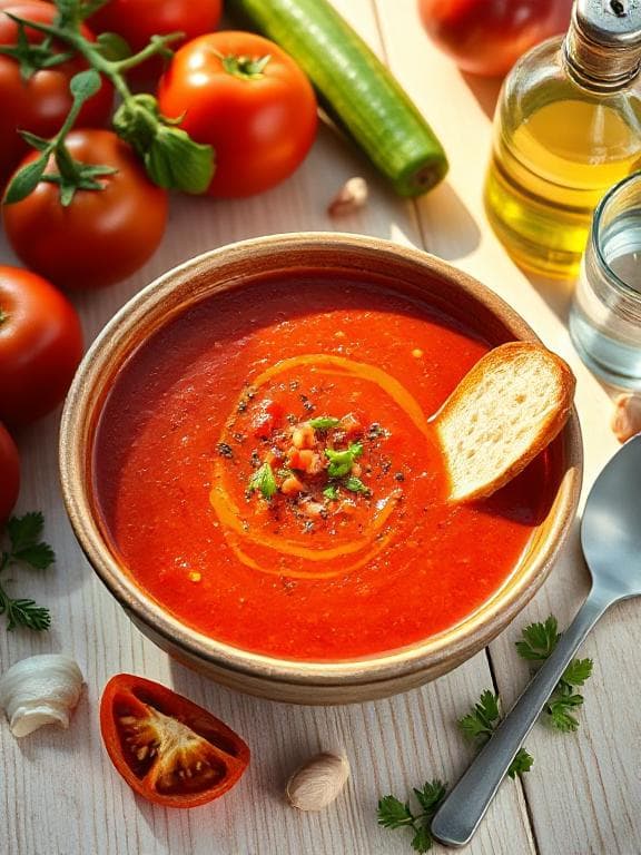 Erfrischende Gazpacho – Spanische kalte Suppe - Schritt 3