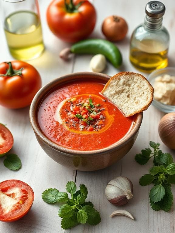 Erfrischende Gazpacho – Spanische kalte Suppe - Schritt 7