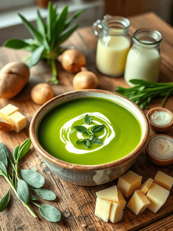 Leuchtend Grüne Bärlauchcremesuppe - Schritt 3