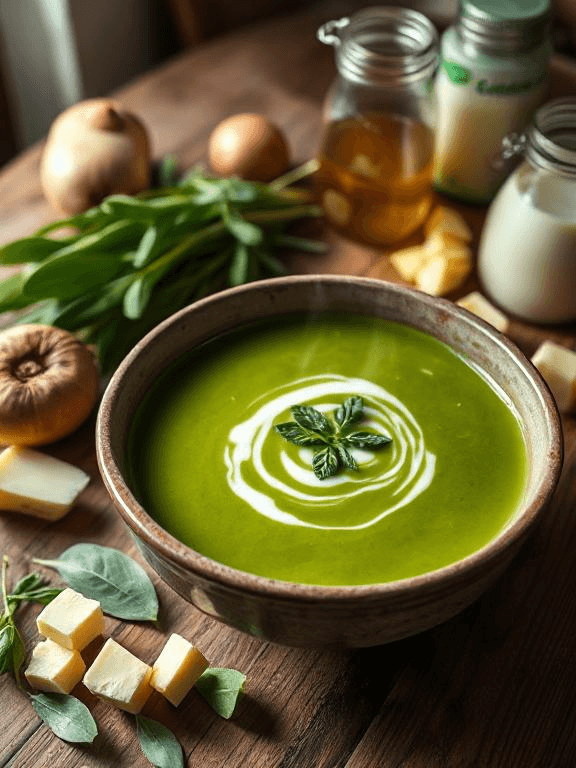 Leuchtend Grüne Bärlauchcremesuppe - Schritt 6