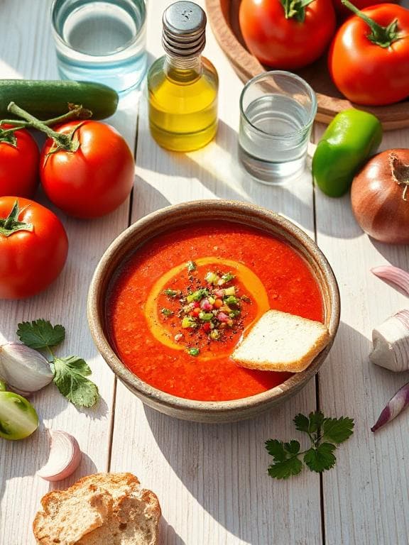 Erfrischende Gazpacho – Spanische kalte Suppe - Schritt 4