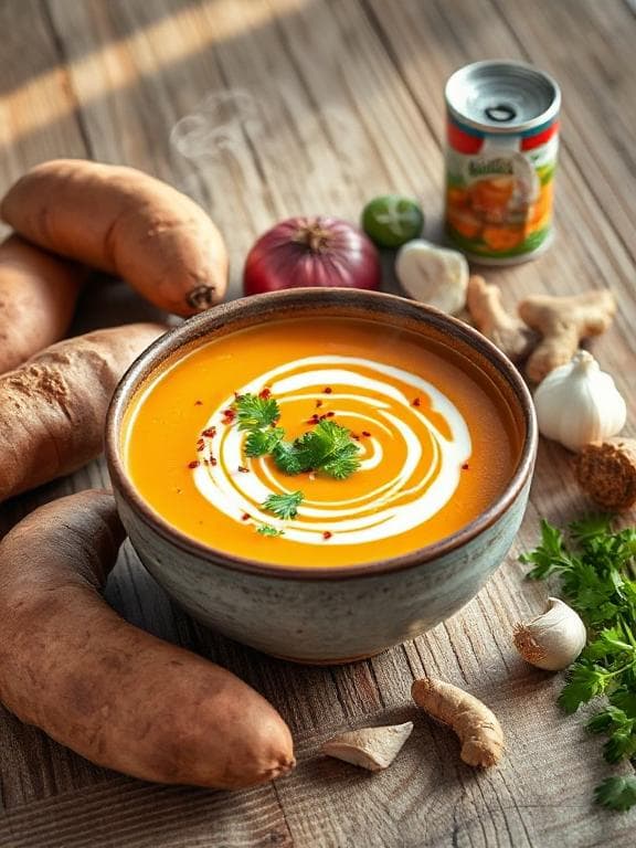 Einfache Süßkartoffel-Kokos-Suppe - Schritt 3