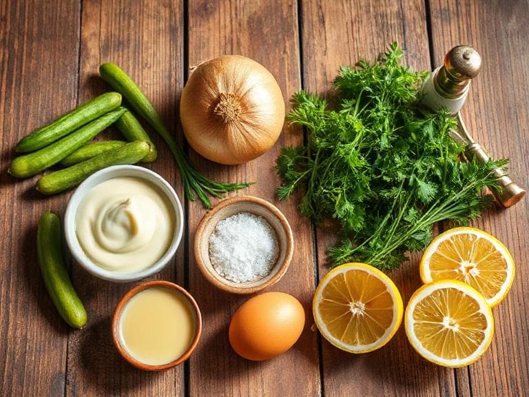 Zutaten für Klassische Remoulade einfach selber machen