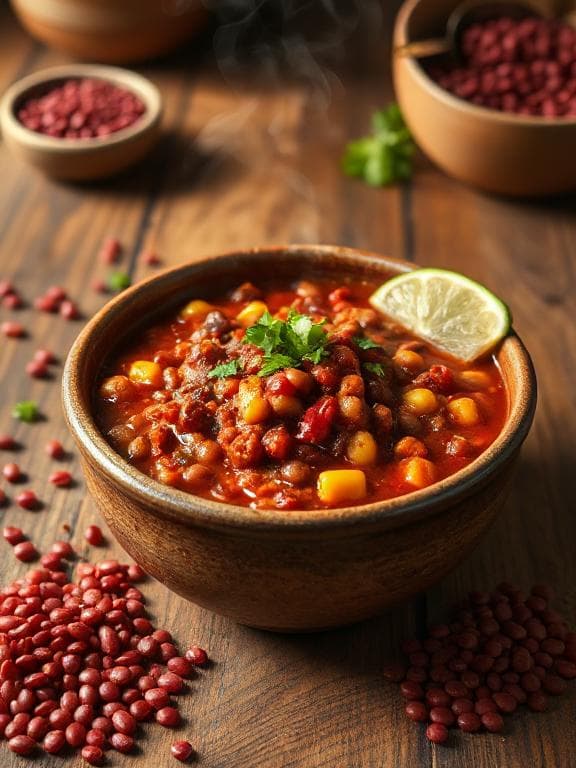 Herzhaftes Veganes Chili sin Carne mit Linsen - Schritt 4