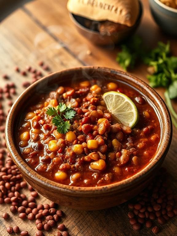 Herzhaftes Veganes Chili sin Carne mit Linsen - Schritt 1