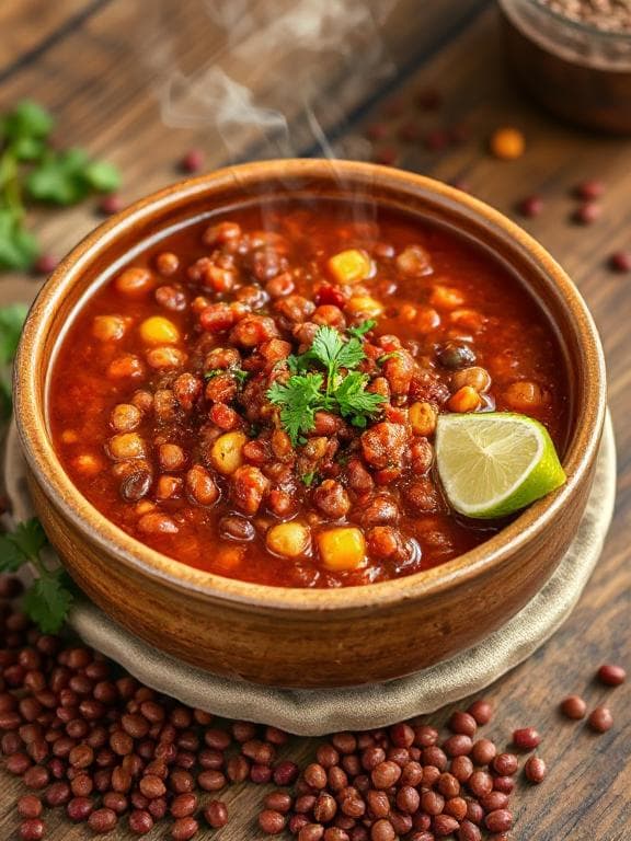Herzhaftes Veganes Chili sin Carne mit Linsen - Schritt 2
