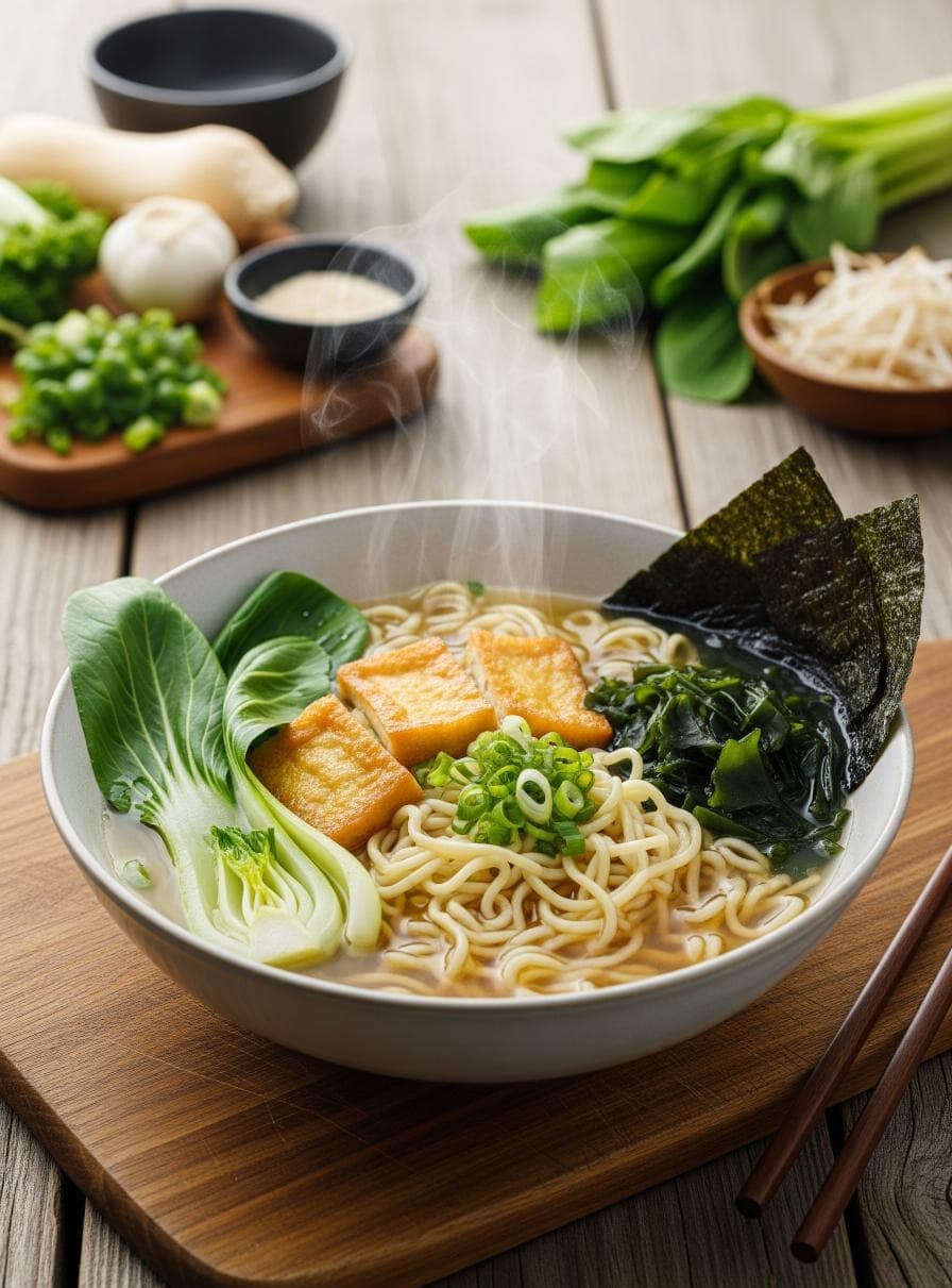 Klare Vegetarische Shio Ramen - Schritt 3