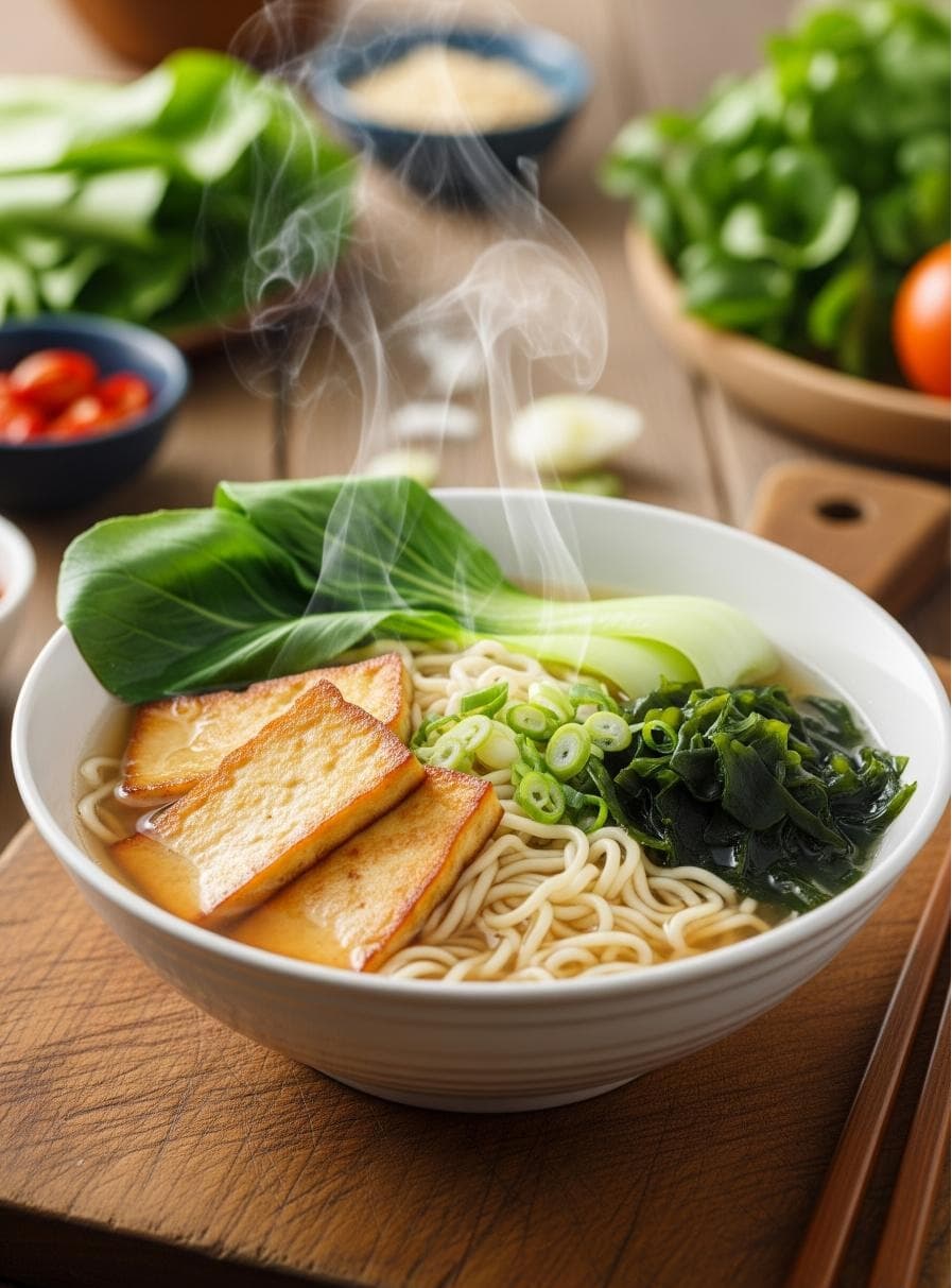 Klare Vegetarische Shio Ramen - Schritt 1