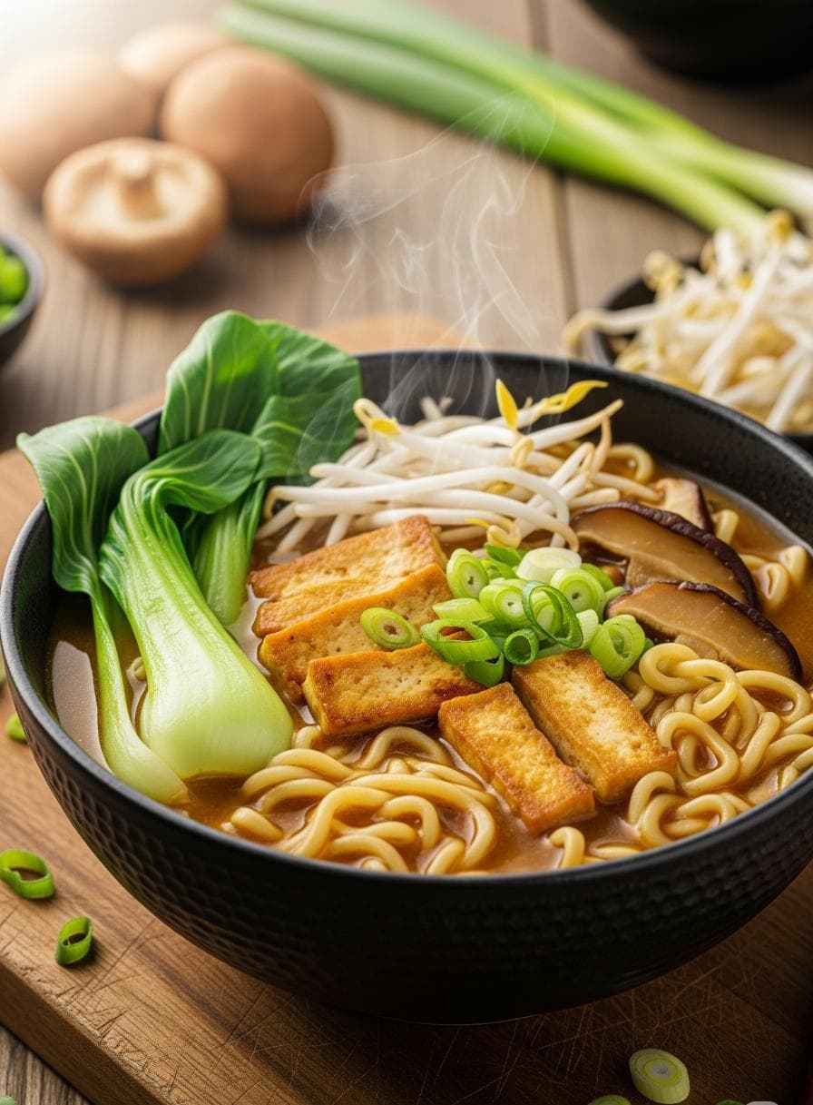 Aromatische Vegetarische Shoyu Ramen - Schritt 2