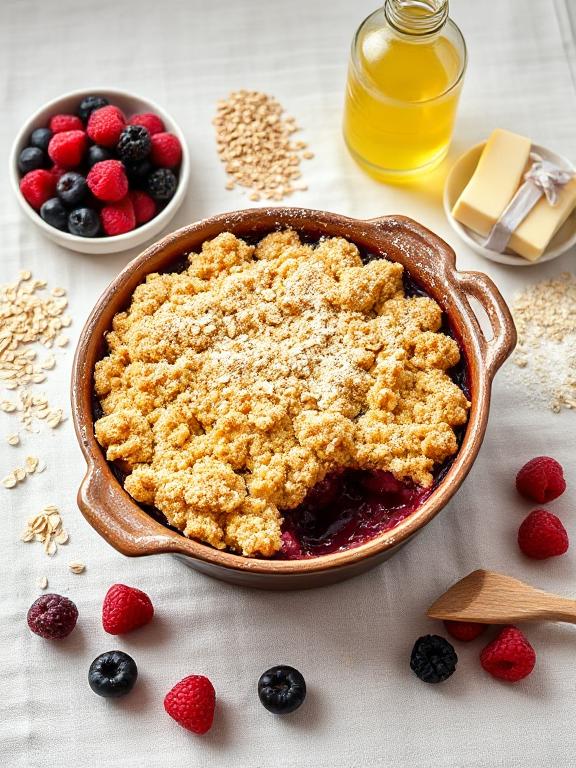 crumble-mit-beeren-vegetarisch
