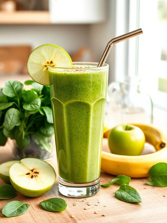 gruener-smoothie-apfel-banane