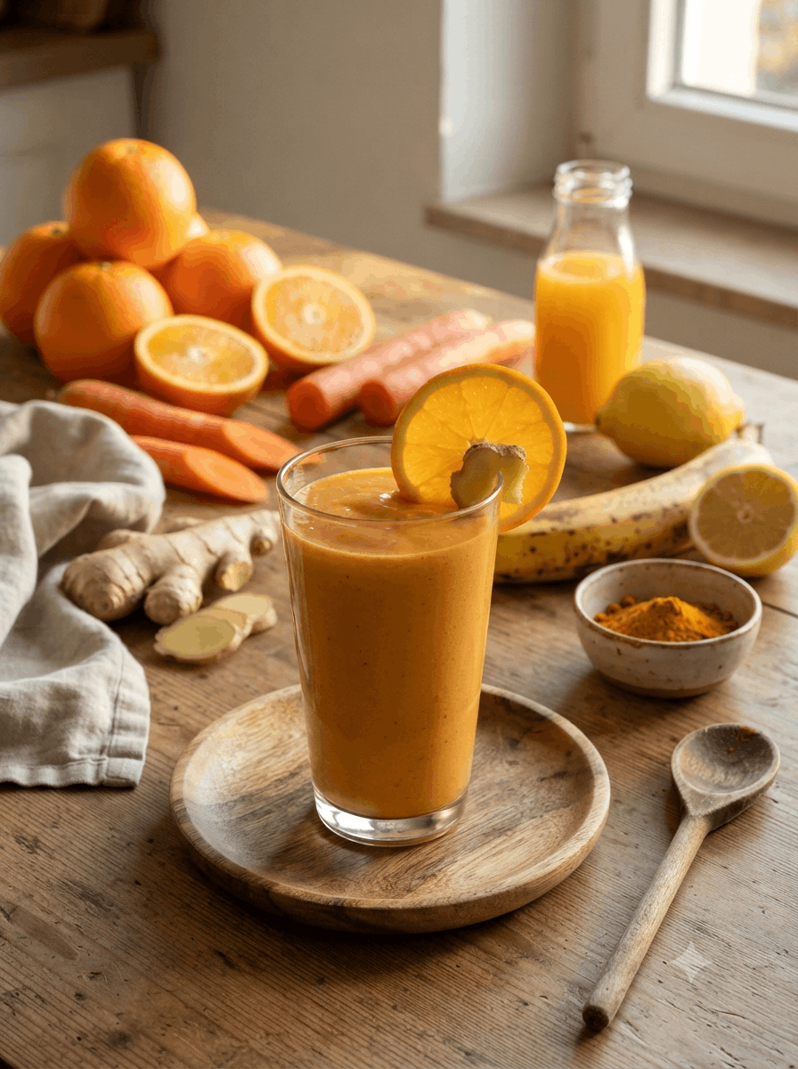 Orangen-Karotten-Ingwer-Smoothie - Schritt 2