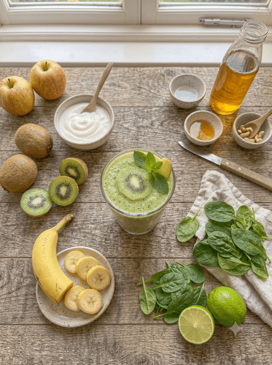Kiwi-Apfel-Smoothie - Schritt 1