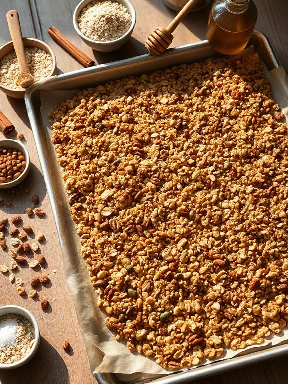 nuss-granola-auf-backblech