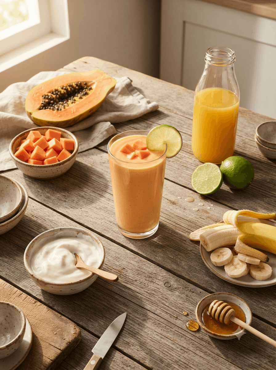Papaya-Limetten-Smoothie - Schritt 4