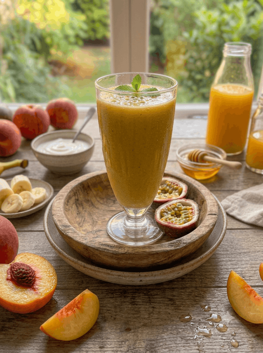 Pfirsich-Maracuja-Smoothie - Schritt 4