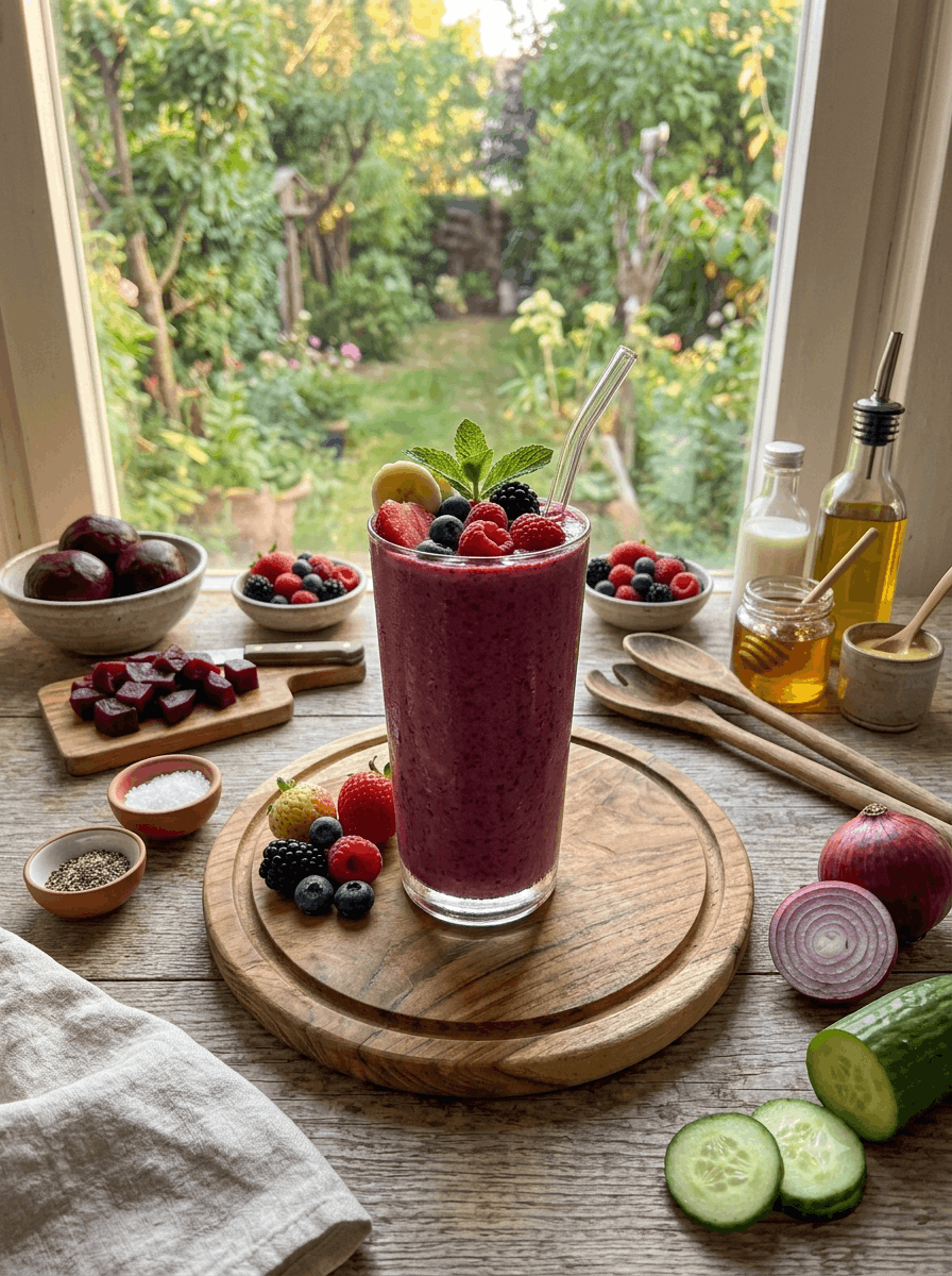 Rote-Bete-Beeren-Smoothie - Schritt 4