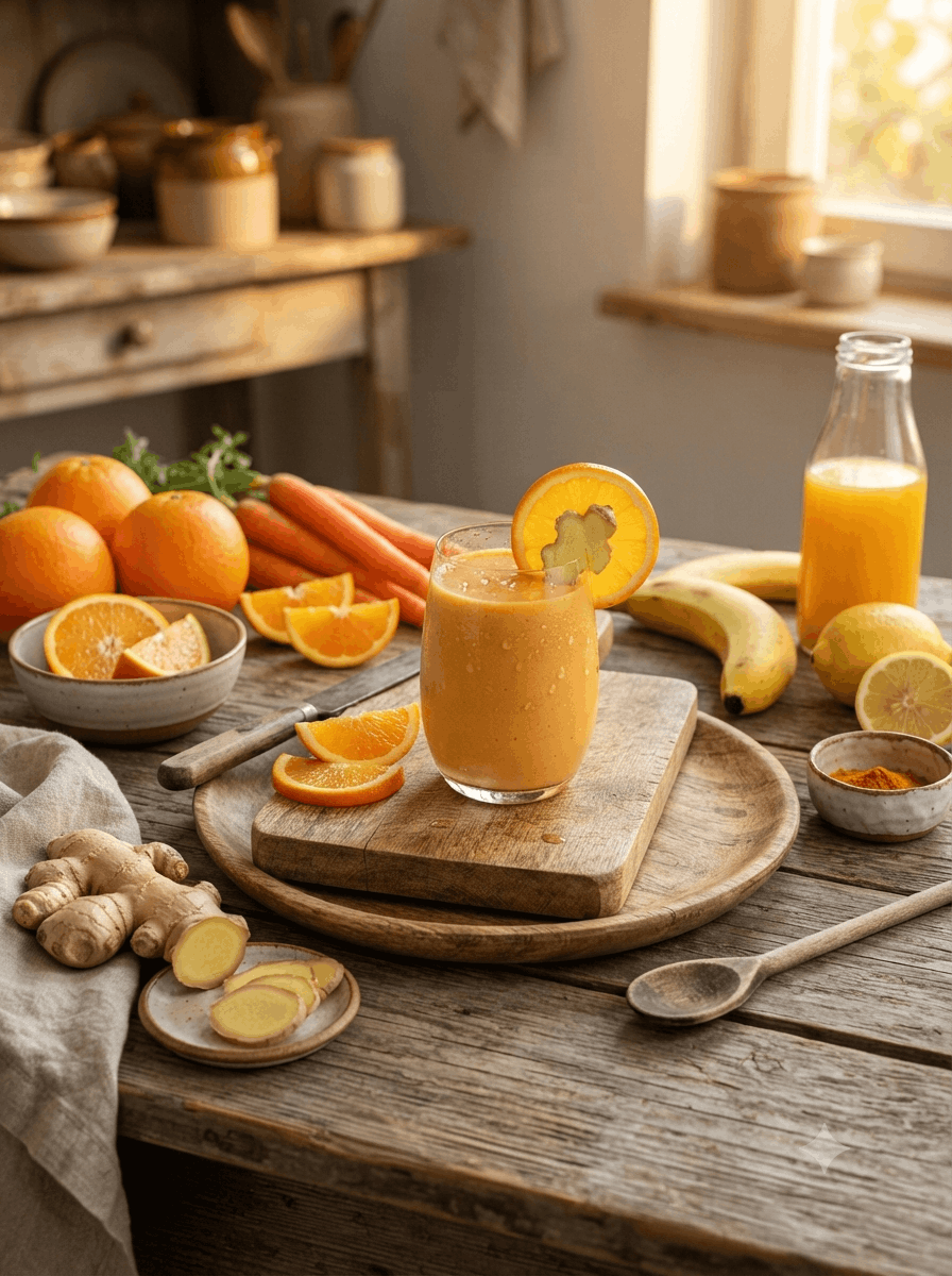 Orangen-Karotten-Ingwer-Smoothie - Schritt 4