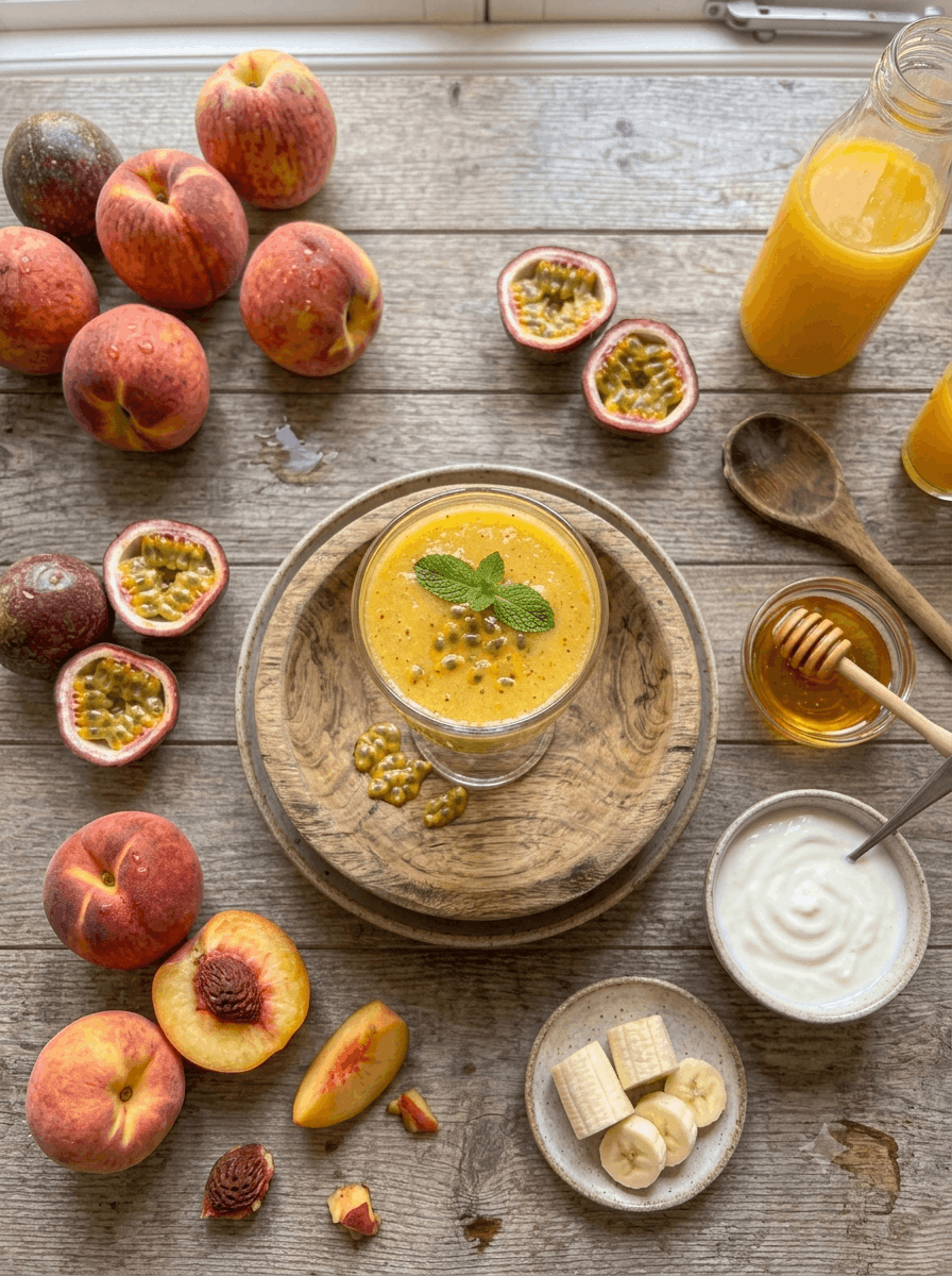 Pfirsich-Maracuja-Smoothie - Schritt 3