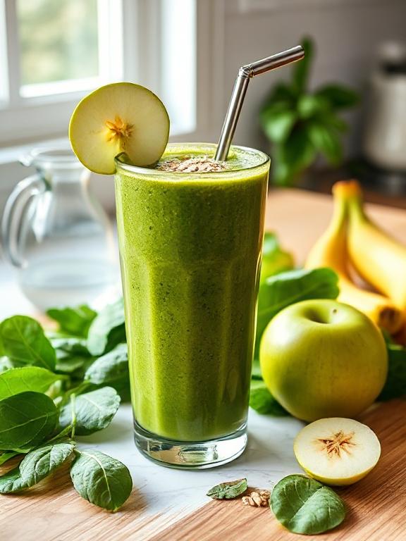 veganer-smoothie-mit-spinat