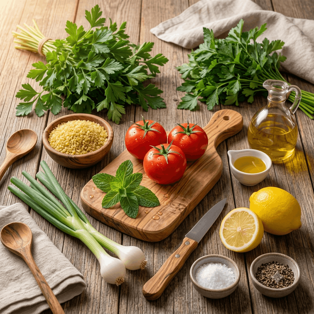 Zutaten für Fattoush