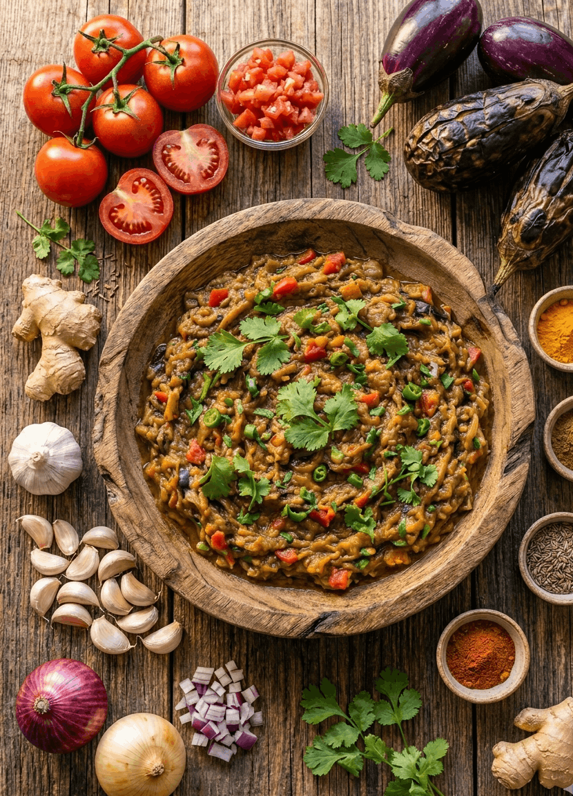baingan-bharta-serviert