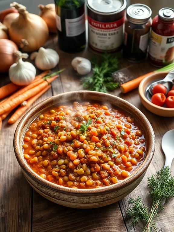 linsen-bolognese-nahaufnahme-pasta-mit-linsen