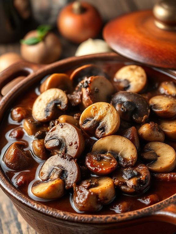 pilzgulasch-vegetarisch-serviert-mit-champignons