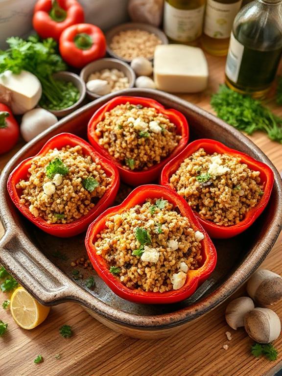 quinoa-paprika-vegetarisch-ofengericht