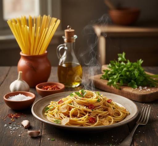 spaghetti-aglio-e-olio-zubereitung-pfanne