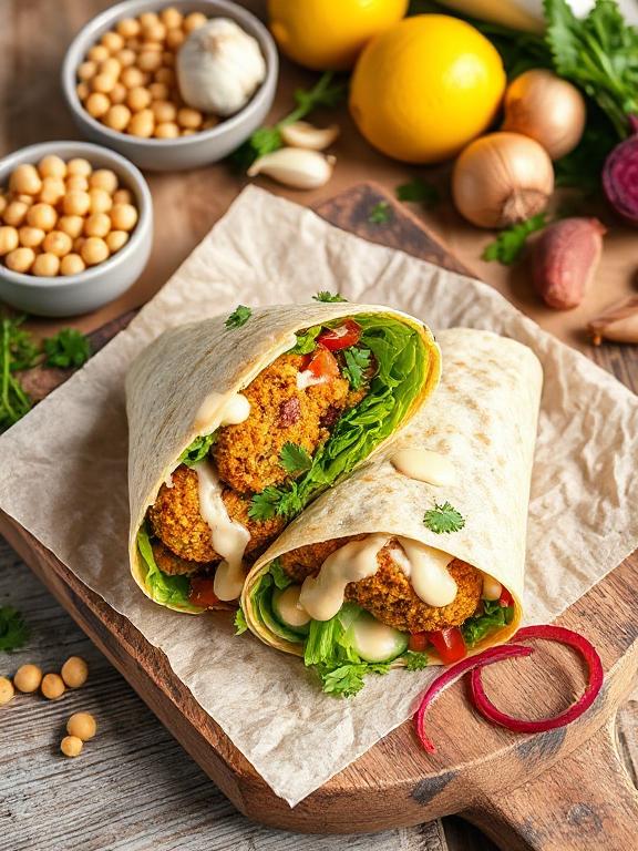 veganer-falafel-wrap