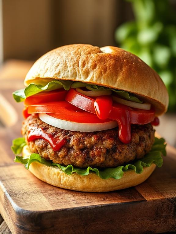 Herzhafte Vegetarische Burger aus Kidneybohnen