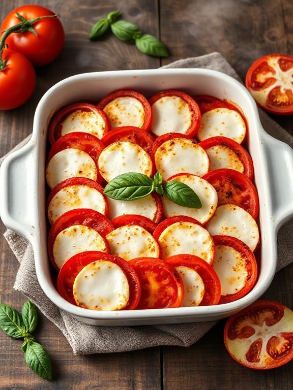 einfacher-tomaten-mozzarella-auflauf