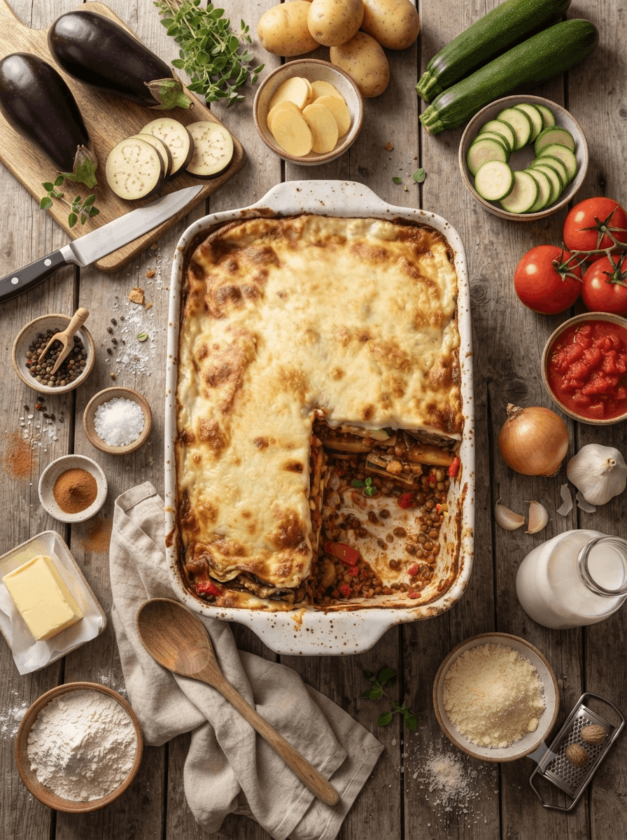 Vegetarisches Moussaka - Schritt 2